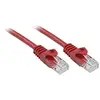 Image de LINDY 48180 RJ45 Netwerkkabel, patchkabel CAT 6 U/UTP 0.30 m Rood Snagless 1 stuk(s)