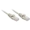 Image de LINDY 48364 RJ45 Netwerkkabel, patchkabel CAT 5e U/UTP 3.00 m Grijs Snagless 1 stuk(s)