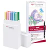 Image de Tombow ABT-18P-5 Lot de 18 Feutres pinceau à 2 pointes, couleurs pastel, étui