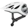 Image de ABUS Stadthelm Urban-I 3.0 ACE Casque de vélo sportif avec feu arrière LED, visière allongée et fermeture magnétique - Pour homme et femme - Blanc, M