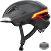 Image de ABUS HYP-E Casque de vélo avec feu avant, feu arrière et voyant lumineux Convient également pour vélo électrique et S-Pedelecs pour adolescents et adultes Taille S Gris