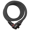 Image de ABUS Câble antivol Phantom 8950/180 TexFL - Kit antivol vélo avec support TexFL pour le cadre du vélo - 12/15 mm - Niveau de sécurité ABUS 5 - Noir