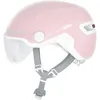 Image de Casque de ville ABUS HUD-Y ACE - casque de vélo stylé avec visière et feu arrière LED magnétique et rechargeable - pour femmes et hommes - Noir, taille M