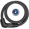 Image de ABUS Câble antivol Tresor 6412C   Cadenas à combinaison réglable individuellement   Câble en acier avec revêtement en plastique   Niveau de sécurité ABUS 4-85 cm