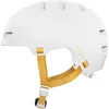 Image de ABUS XOXO Casque de vélo - Casque de ville au look skater - Casque pour skateboard, vélo, scooter - Avec mentonnière optimisée - Pour adolescents et adultes - Taille M, blanc