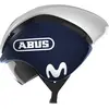 Image de ABUS GameChanger TT Casque Aéro - Casque de Vélo Aérodynamique Système de Ventilation optimal Unisexe - Bleu/Blanc, Taille M