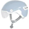 Image de Casque de ville ABUS HUD-Y ACE - casque de vélo stylé avec visière et feu arrière LED magnétique et rechargeable - pour femmes et hommes - Noir, taille M