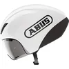 Image de ABUS Casque de vélo Gamechange TT 1.1 - Casque de vélo aérodynamique pour conduite sportive - Triathlon, chronométrage et cyclisme sur rail - Pour homme et femme - Taille S, blanc