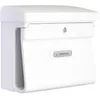 Image de Burg-Wächter Boîte aux lettres avec compartiment à journaux sans étiquette nominative, en plastique, format DIN C4, 2 clés, Bremen 885 W, blanche (similaire à RAL 9003)