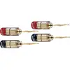 Image de Oehlbach 3022 Luidsprekerconnector Stekker, recht Rood, Zwart 4 stuk(s)