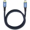 Image de Oehlbach USB-kabel USB 3.2 Gen1 USB-C stekker, USB-C stekker 0.50 m Blauw Vergulde steekcontacten 9350