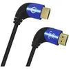 Image de Oehlbach D1C42540 HDMI-kabel HDMI Aansluitkabel HDMI-A-stekker, HDMI-A-stekker 1.00 m Zwart 8K UHD, 90° haaks naar links, Afgeschermd (drievoudig)