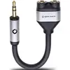 Image de Oehlbach 60021 i-Connect J-AD Jackplug Audio Y-adapter [1x Jackplug male 3,5 mm - 2x Jackplug female 3,5 mm] Zwart