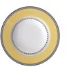 Image de Villeroy & Boch Audun Fleur Assiette creuse, 24 cm, Porcelaine, Blanc/Gris/Jaune