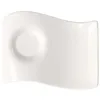 Image de Villeroy & Boch NewWave Caffè Petite sous-tasse Party Plate, 17 x 13 cm, Porcelaine Premium, Blanc