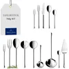 Image de Villeroy & Boch Udine Lot de 70 couverts en acier inoxydable pour jusqu'à 12 personnes
