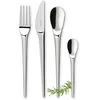 Image de Villeroy & Boch Newmoon Ménagère Couverts 24 Pièces Pour 6 Personnes Stainless Steel, Garanti Lave-Vaisselle, Ensemble Couvert, Set De Couverts De Table, Couverts Inox, Acier Inoxydable