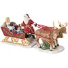 Image de Villeroy & Boch Christmas Toy's Memory « Luge » Figurine décorative en porcelaine dure pour bougies chauffe-plat Multicolore 36 x 14 x 17 cm
