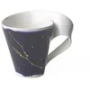 Image de Villeroy & Boch 10-1616-5814 Mug NewWave Stars avec Anse, Tasse élégante à Motif Taureau, Porcelaine Premium, adapté au Lave-Vaisselle, Blanc/Bleu, 300 ML
