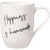 Image de Villeroy & Boch - Statement mug Happiness is homemade 11,5 x 8 x 10,5 cm, tasse en porcelaine blanche, 280 ml