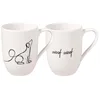 Image de Villeroy & Boch - Statement, lot de 2 mugs « Dog », 280 ml, porcelaine premium, blanc