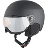 Image de ALPINA ARBER Visor Q-LITE Casque de ski de qualité supérieure et sûr pour adulte, avec doublure intérieure lavable, avec visière renforcée de contraste, noir mat, M (54-58 cm)