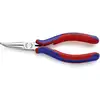 Image de Knipex 35 82 145 Platte rondbektang Elektronica en fijnmechanica 45° gebogen Gereedschapsstaal 145 mm