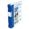 Image de Wedo Ergogrip 5828003 Classeur à 4 anneaux en plastique Bleu transparent Format A4 31,3 x 5,6 x 28,0 cm