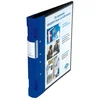 Image de Wedo Ergogrip 5815003 Classeur à 4 anneaux en plastique Noir/bleu Format A4 31,3 x 3,8 x 28 cm