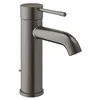 Image de Grohe Essence Mitigeur Lavabo Avec Bonde Clic-Clac, Cartouche Céramique 28 Mm, Mousseur Économique 5,7 L/Min, Diamètre 174 Mm, Raccords 3/8", Installation Facile, Anthracite Brossé, 23589Al1