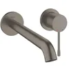Image de Grohe Essence Mitigeur Lavabo Mural Monocommande 2 Trous, Sans Corps Encastré, Jet 5,7 L/Min, Bec 230 Mm, Entraxe 110 Mm, Installation Facile, Anthracite Brossé, 19967Al1