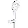 Image de GROHE 26580LS0 Kit de pommeau de douche avec support mural, Rainshower 130 SmartActive, EcoJoy, 3 types de jets