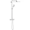Image de GROHE Colonne de Douche Thermostatique Rainshower Smartactive 310 (Design Cube) 26652000 (Import Allemagne), Chromé
