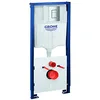 Image de GROHE Solido 39930000 Kit 4 en 1 pour WC (avec bouton d'actionnement Even, kit d'insonorisation et équerre murale prêt à monter), chromé