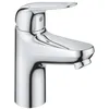 Image de GROHE Swift 24317001 Robinet de lavabo à économie d'eau (robinet de salle de bain avec évacuation pop-up, 16 cm de haut, avec outil 3 en 1, installation facile sur le lavabo), chromé
