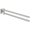 Image de GROHE 40976DC0 Quickfix Start Cube Double Towel Bar, Chromée
