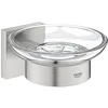Image de Grohe Start Cube QuickFix Distributeur de savon, gris mat, à coller (colle QuickGlue A1) ou à visser, Réf. 41096DC0