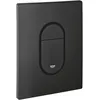 Image de GROHE Arena Cosmopolitan 38844KF0 Plaque de recouvrement (156 x 197 mm, économe en eau, pour 2 actionnements, démarrage et arrêt), noir fantôme