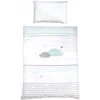 Image de roba Parure de Lit Bébé Happy Cloud - 2 Pièces 100% Coton - 100 x 135 cm + 40 x 60 cm - Imprimée Nuages