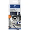 Image de Faber-Castell 114000 - Graphite Sketch Set, 8 pièces, avec 6 crayons Goldfaber, 1 taille-crayon, 1 gomme