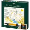 Image de Faber-Castell 162010 Pitt Artist Pen Dual Marker Stylo à encre de chine, avec deux pointes, une pointe pinceau et une pointe en fibre recouverte de métal, étui en carton de 10