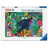 Image de Ravensburger Panthère Dans La Jungle Fleurie 3000p (12001748) Puzzle