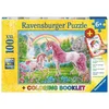 Image de Puzzle Ravensburger pour enfants - 13698 licornes magiques - Puzzle licornes pour enfants de 6 ans et plus, avec 100 pièces au format XXL, livre de coloriage inclus