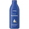 Image de NIVEA Body Milk Nourrissant (1 x 250 ml) Lait Corps Hydratant 72h Hydratant pour le Corps à l'Huile d'Amande et Acide Hyaluronique pour Peau Sèche