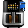 Image de ProfiCook® - Friteuse à air chaud 6,5 l - Préparation sans huile ni graisse - Airfryer avec écran couleur - 9 programmes - 50-200 °C - Air Fryer 1700 W - Friteuse à air chaud XXL - PC FR 1286 H