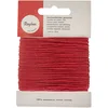 Image de Cordon en coton ciré, 5169118, épaisseur 1 mm, 20 m, rouge