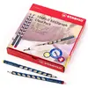 Image de STABILO - Lot de 48 crayons triangulaires ergonomiques pour gauchers et droitiers - EASYgraph - Dureté HB - Bleu pétrole