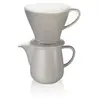 Image de Melitta Classic Edition 6768456 Service à café en porcelaine avec carafe et cône filtrant Gris 0,6 l