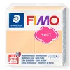 Image de Staedtler FIMO Soft, Pâte à modeler extrêmement souple, Durcissant au four, Pour débutants et artistes, Pain pastel pêche de 57 grammes, 8020-405