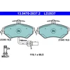 Image de 4 plaquettes de frein ate ld2837